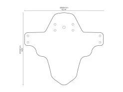 Spatbord - Red Bull Rampage Wit -Fietsuitrusting Winkel AMS Mud Guard measures 81f46167 f100 488e 9405 a423f9edf38c 1800x1350