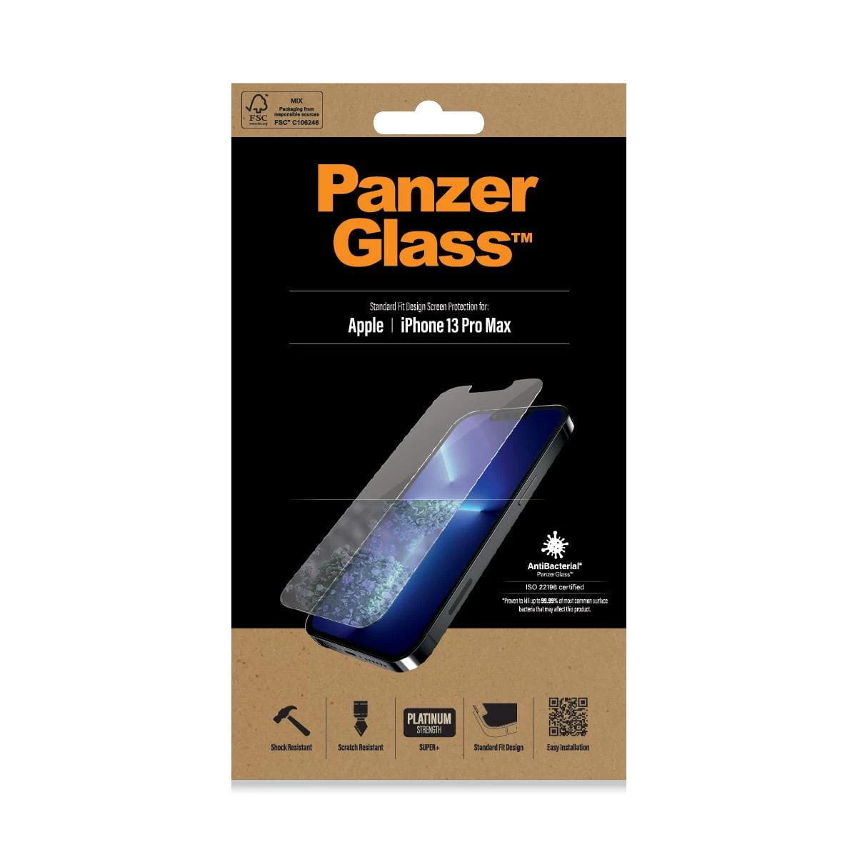 PanzerGlass Apple IPhone 13 Pro Max Antibacterieel 4 PanzerGlass Apple IPhone 13 Pro Max Antibacterieel - Afbeelding 2