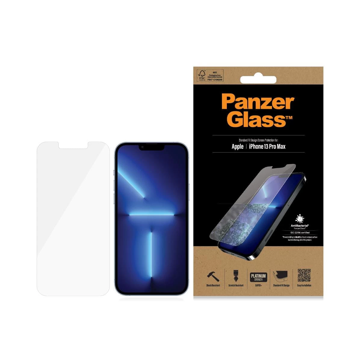 PanzerGlass Apple IPhone 13 Pro Max Antibacterieel 5 PanzerGlass Apple IPhone 13 Pro Max Antibacterieel - Afbeelding 3