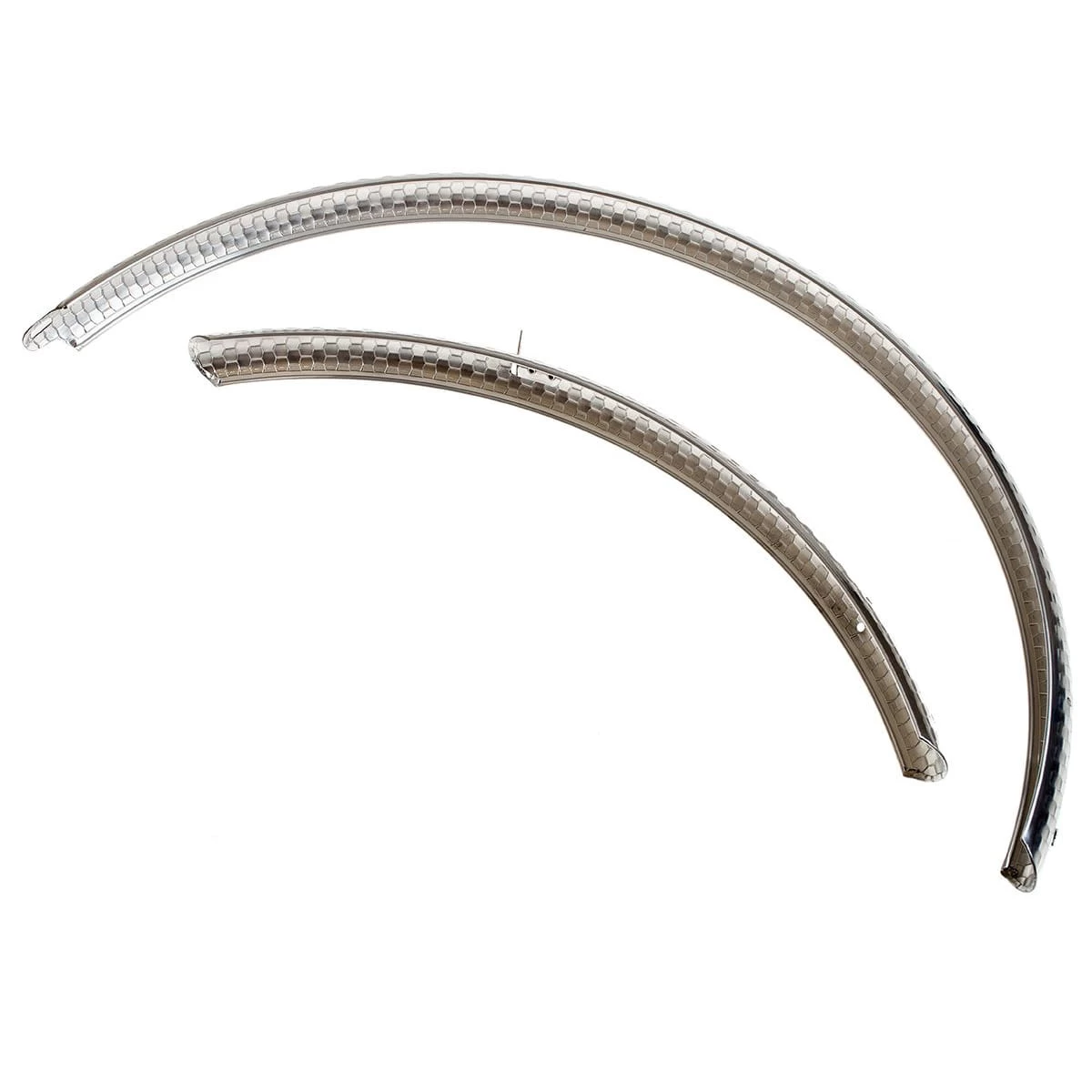 Gehamerde Spatborden - Spatborden - Gepolijst Zilver 5 Gehamerde Spatborden - Spatborden - Gepolijst Zilver - Afbeelding 3