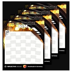 Set Van 4 Reflecterende Rim Checkers - Wit