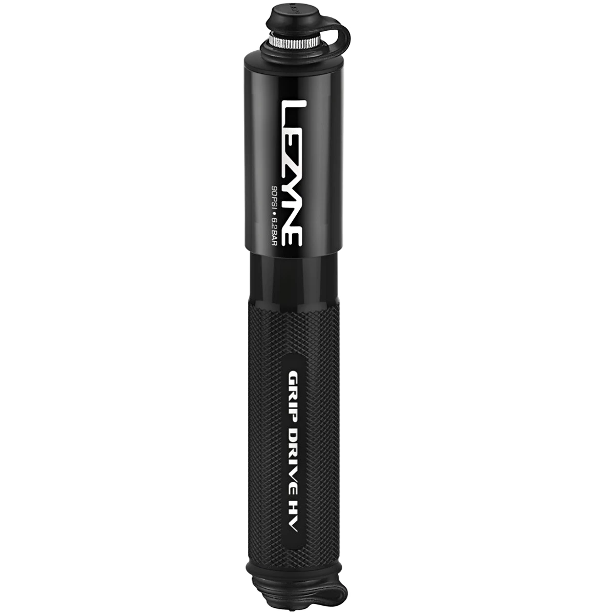 Lezyne Grip Drive HV Medium Minipomp - Zwart 3 Lezyne Grip Drive HV Medium Minipomp - Zwart
