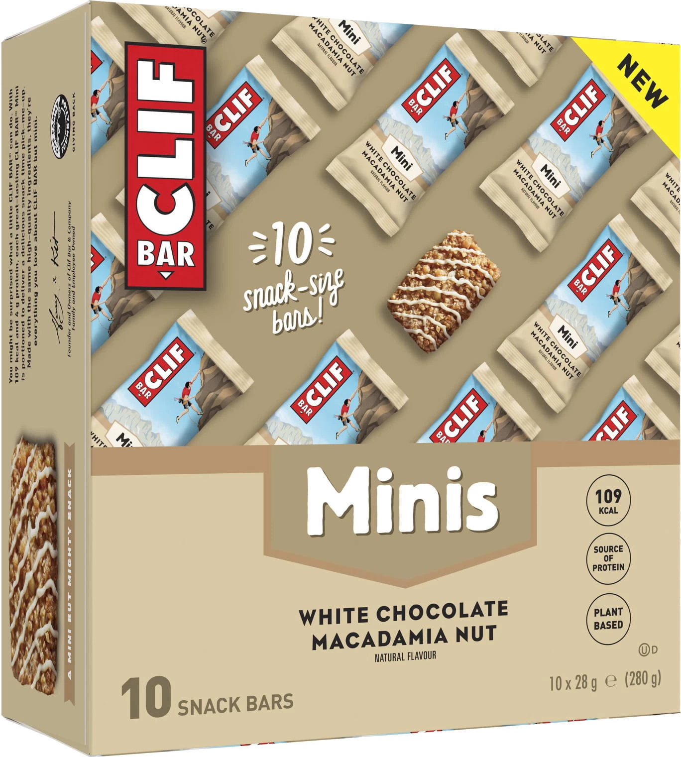 CLIF® Bar Energy Bar Energy Bar Mini - Witte Chocolade Macadamia Noot - 10 Stuks 4 CLIF® Bar Energy Bar Energy Bar Mini - Witte Chocolade Macadamia Noot - 10 Stuks - Afbeelding 2