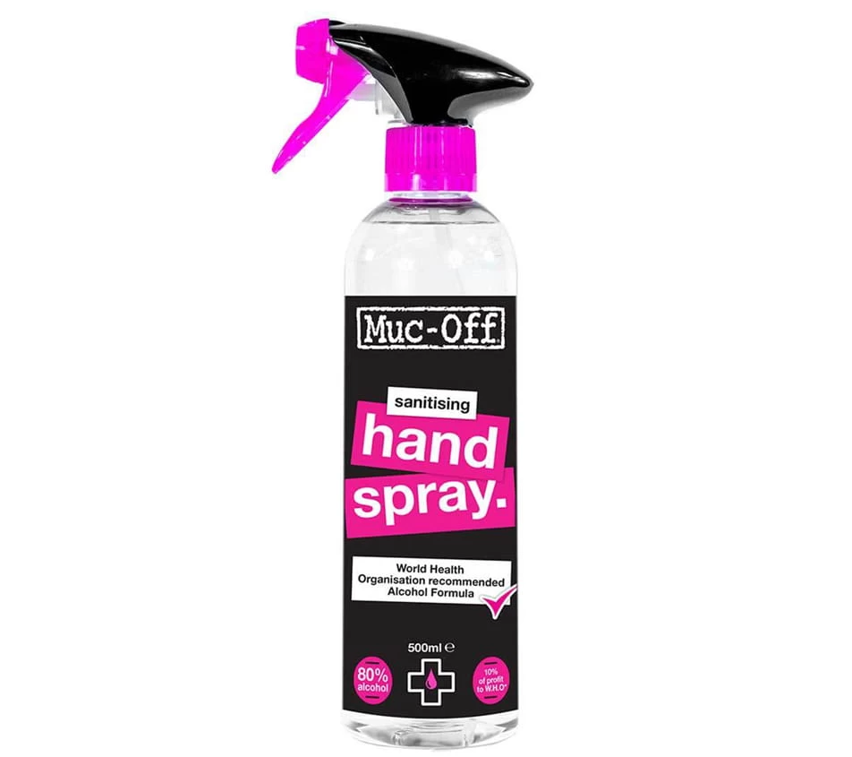 Muc-Off Antibacteriële Desinfecterende Handspray 500 Ml 3 Muc-Off Antibacteriële Desinfecterende Handspray 500 Ml