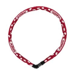 Abus Steel-O-Chain 4804C/75 - Symbool Kinderslot - Rood